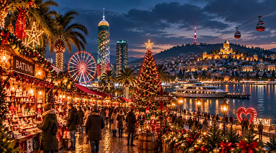 Uçaklı Gürcistan Noel Pazarları Turu (Tiflis'li)